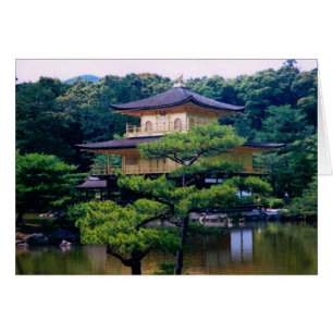 Cartão Templo do Pavilhão do Ouro, Kyoto, Japão