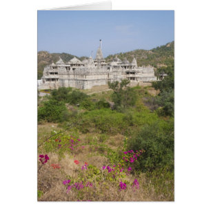 Cartão Templo Jain de Ranakpur, Ranakpur, Rajasthan, Índi