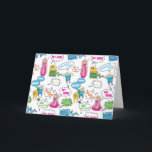 Cartão Tempo de Aventura | Padrão de chamada de caractere<br><div class="desc">Veja este padrão divertido de personagens Adventure Time,  com citações e frases icônicas!</div>