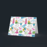 Cartão Tempo de Aventura | Padrão de chamada de caractere<br><div class="desc">Veja este padrão divertido de personagens Adventure Time,  com citações e frases icônicas!</div>