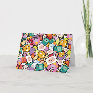 Cartão Tempo de Aventura | Padrão de perda de caracteres