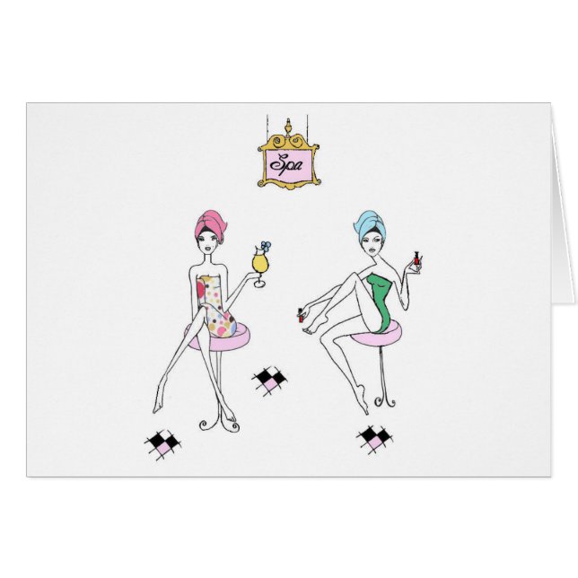 Cartão Tempo de Mani-Pedi! (Frente Horizontal)