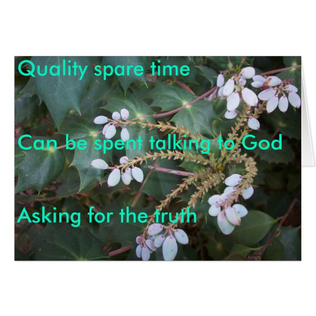 Cartão Tempo de reserva de qualidade (Frente Horizontal)