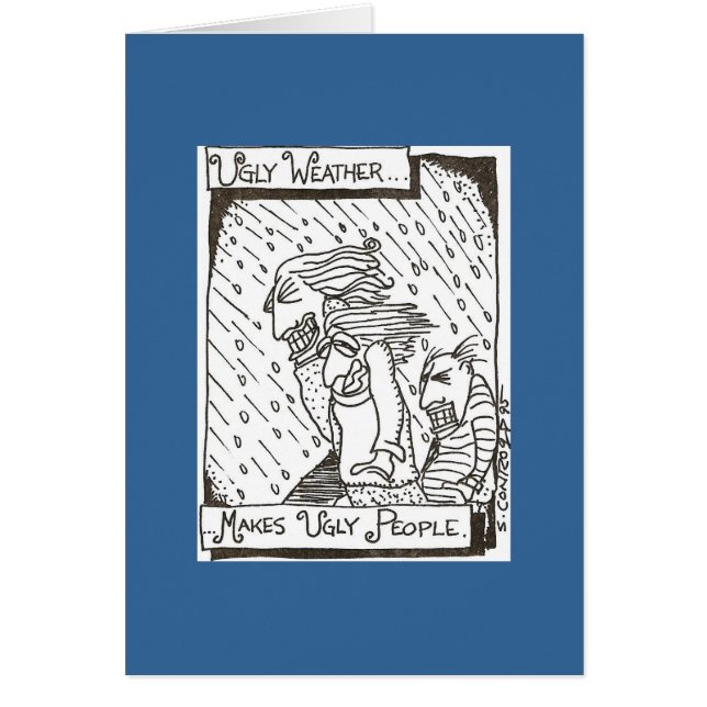 Cartão Tempo feio… (Frente)