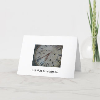 Cartão Tempo outra vez .....