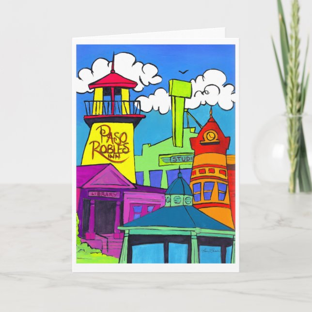 Cartão Tempo quente em Paso (Frente)