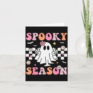 Cartão Temporada Soky Feliz Halloween Fantasma Retro Soky