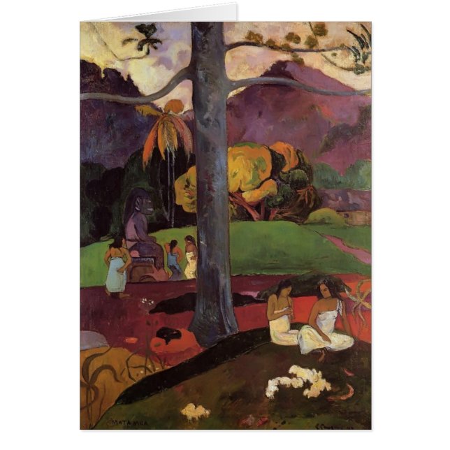 Cartão Tempos Olden Gauguin- de Paul (Frente)