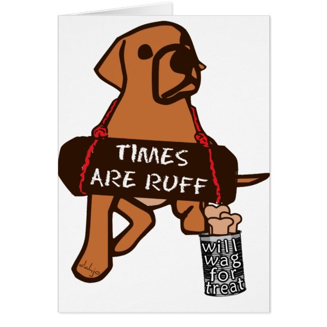 Cartão Tempos são ruins (Frente)