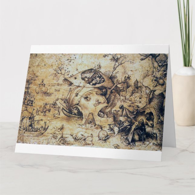 Cartão Temptation of St. Antony the Great, Pieter Bruegel (Frente)