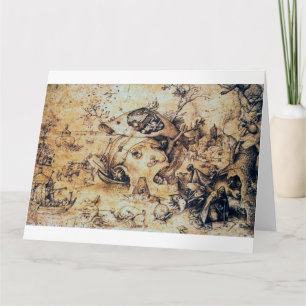 Cartão Temptation of St. Antony the Great, Pieter Bruegel