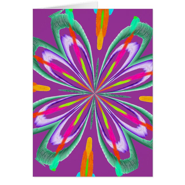 Cartão Tenha Um Abstrato De Explosão (Frente)