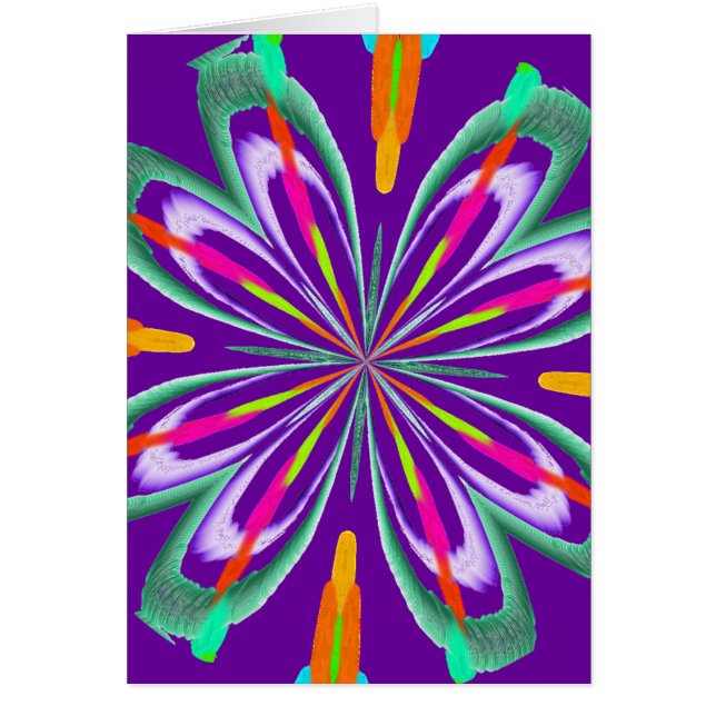 Cartão Tenha Um Abstrato De Explosão (Frente)