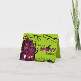 Cartão Tenha um aniversário assustador!
