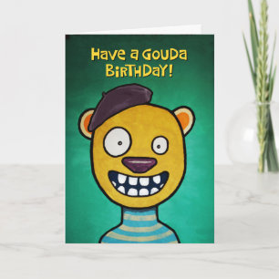 Cartão Tenha um aniversário de Gouda