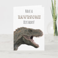 Tenha um Aniversário Rawrsome T-rex Tyrannosaurus