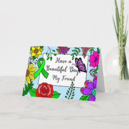 Cartão Tenha um belo dia, desejando que você se recupere,