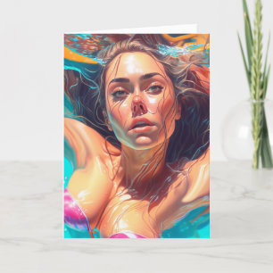 Cartão Tenha um belo verão   Manter em contato