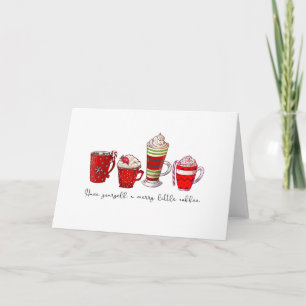 Cartão Tenha um Feliz de Natal no Café