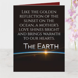 Cartão Tenha um Feliz Dia das Mães Abencoado e Alegre Com