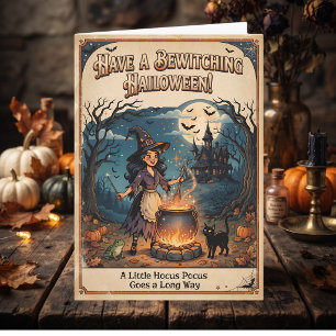 Cartão Tenha um Halloween Encantador