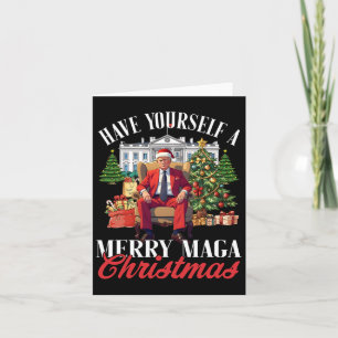 Cartão Tenha Um Mega Natal Alegre Papai Noel Engraçado T
