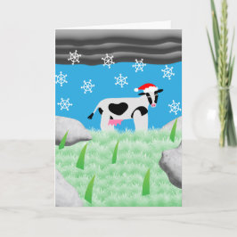 Cartão Tenha um Natal bem moo-ito