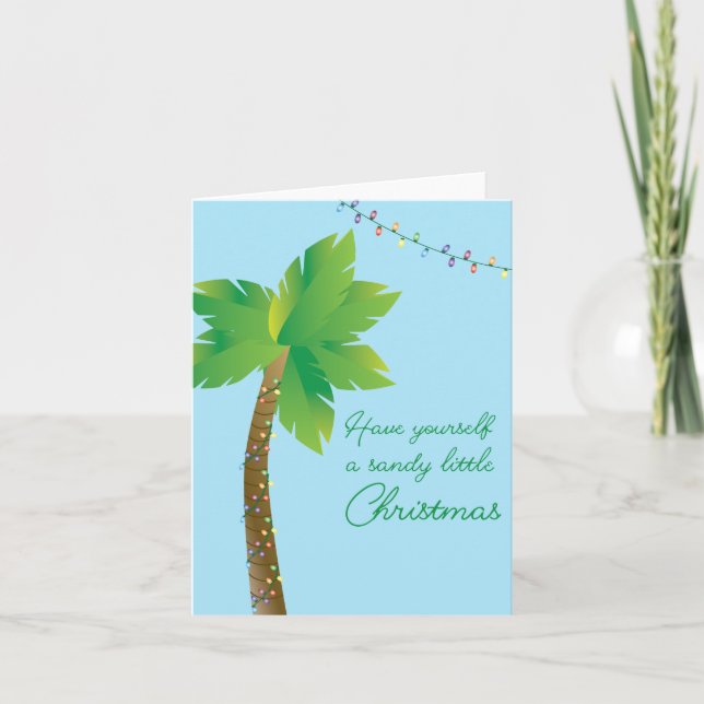 Cartão Tenha um Natal elegante (Frente)