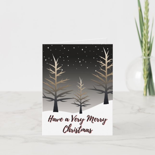 Cartão Tenha um Natal muito feliz (Frente)