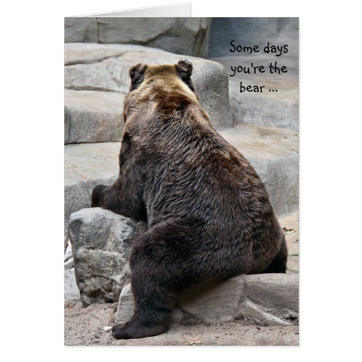 Cartão Tenha um urso do bom dia 