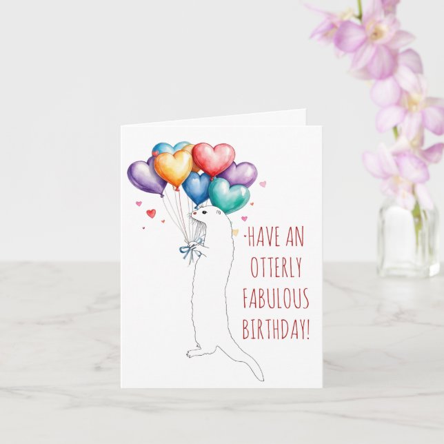 Cartão Tenha uma carta de oradora de aniversário incrível (Orquídea)