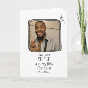 Cartão Tenha uma Selfie um Natal Feliz