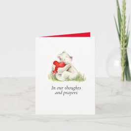 Cartão Tenham um abraço de doença terminal cardíaca em no