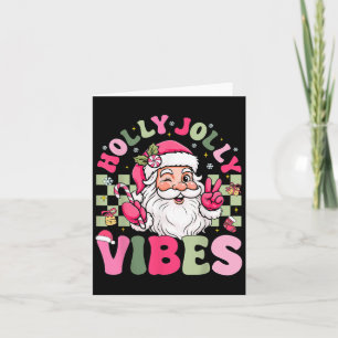 Cartão Tenham Uma Coleta De Natal Holly Jolly Vibes W