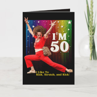 Cartão Tenho 50 anos e gosto de Chutar, Sally O'Malley