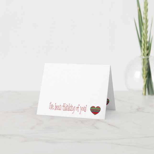 Cartão Tenho Pensado em Você (Frente)