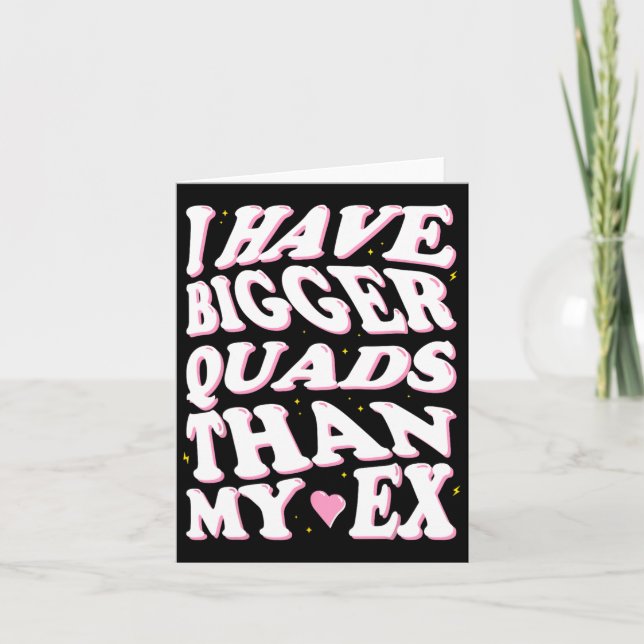 Cartão Tenho Quadros Maiores Que O Meu Ex (Frente)