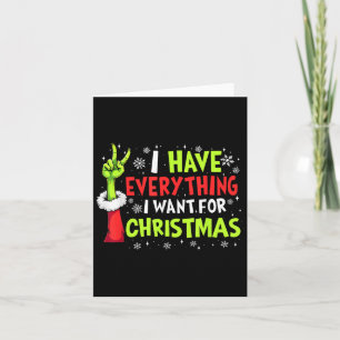Cartão Tenho tudo que quero no Natal, sou eu