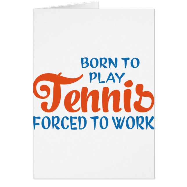 Cartão Ténis (Frente)