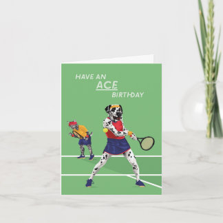 Cartão Tênis Ace Dotty Dog Birthday