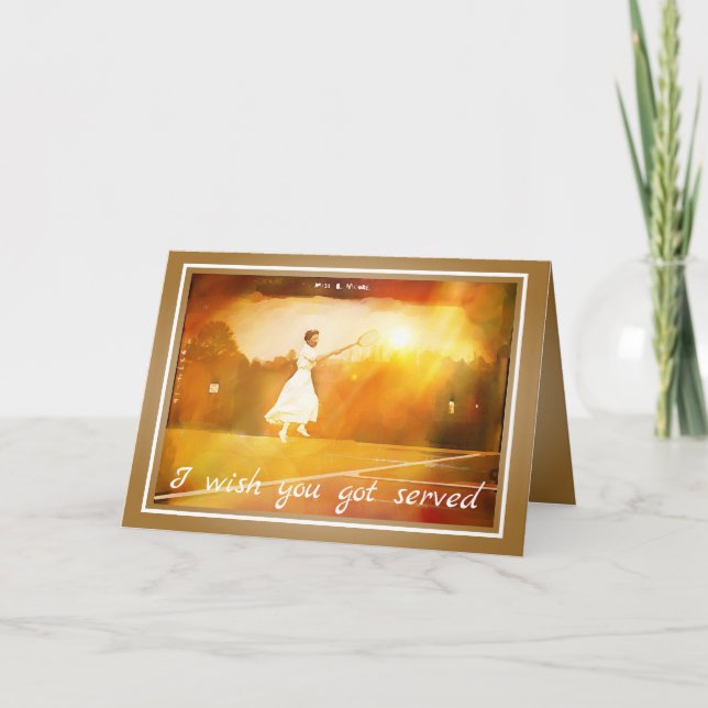 Cartão Tênis Antigo – May Sutton Salta (Frente)