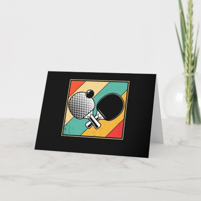 Cartão Tênis da Mesa retrógrada - Pino do pino da pinagem (Frente)