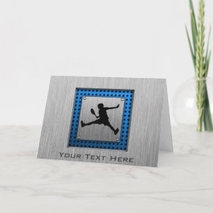 Cartão Tênis de aspecto de alumínio escovado