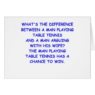 Cartão ténis de mesa