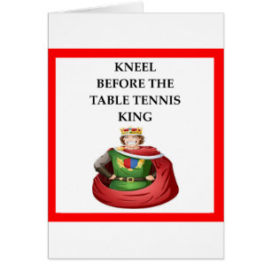 Cartão ténis de mesa