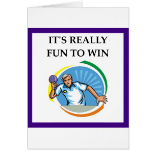 Cartão ténis de mesa