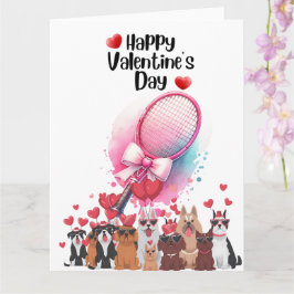 Cartão TÊNIS Dia dos Namorados para Jogador com Amor    