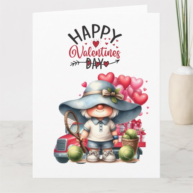 Cartão TÊNIS Dia dos Namorados para Jogador com Amor     (Frente)