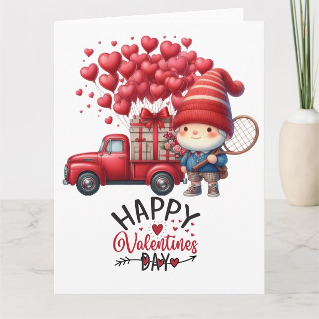 Cartão TÊNIS Dia dos Namorados para Jogador com Amor     (Frente)