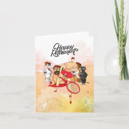 Cartão Tênis Happy Retirement player e máquina de água pa